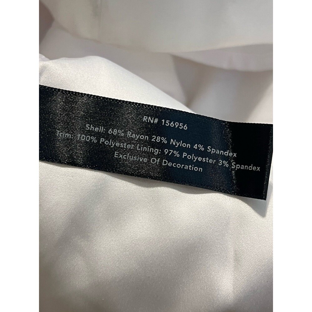 BOSTON PROPER NWOT Silver Sequined Sheath WhiteCocktail Dress - SZ 10 PARTY CHIC - Picture 10 of 11